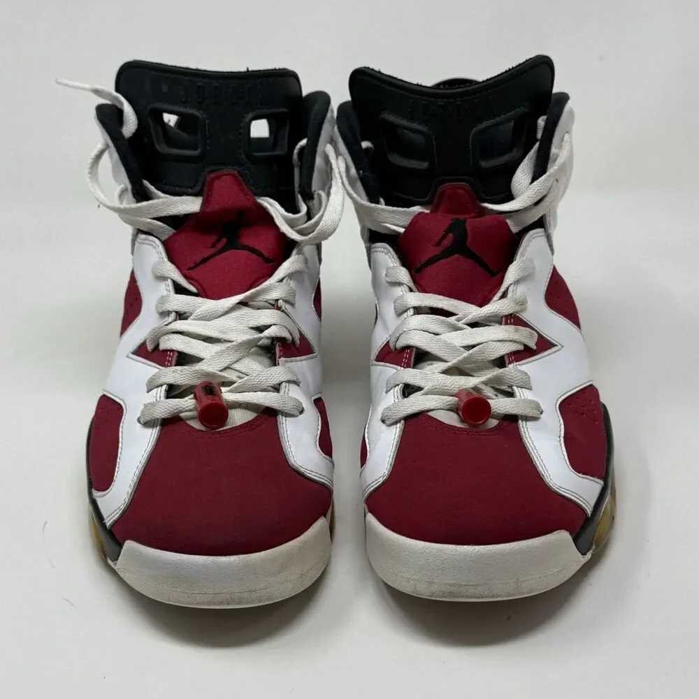 Nike Air Jordan 6 Retro OG Sneakers Mens 11 Carmine Red White 2020 CT8529-106